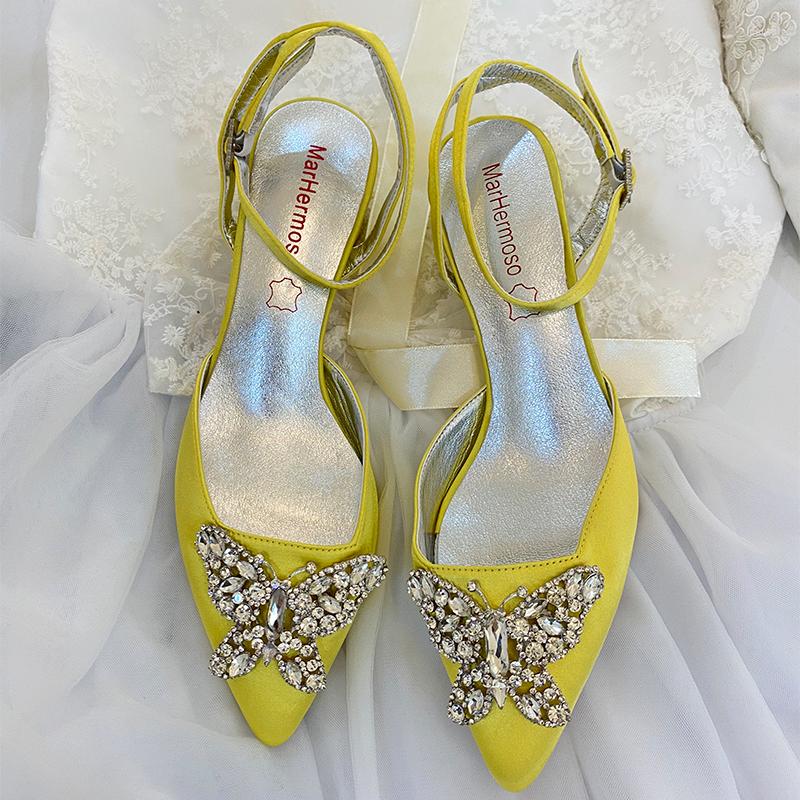 Dress Shoes Womens Round Heel Slingback Pumps Pointed Toe Bride Wedding Formal Party Women Sandals Rhinestones Evening, 85552 yellow
Dress Shoes Womens Round Heel Slingback Pumps Pointed Toe Bride Wedding Formal Party Women Sandals Rhinestones Evening, 85552 yellow