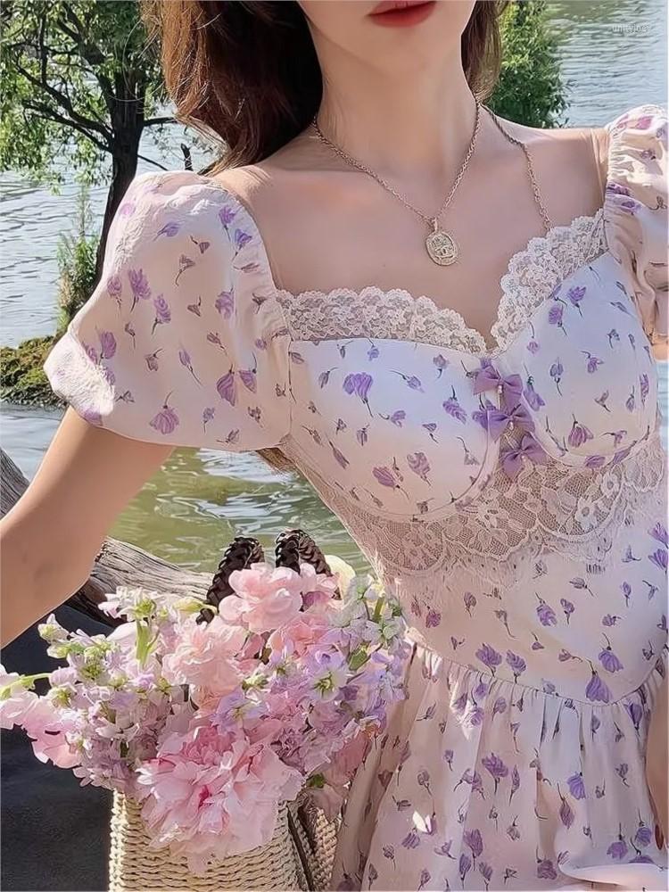 Casual Dresses 2023 Summer Sweet Lace Patchwork Women Fairt Mini Dress Female Puff Sleeve Square Collar Holiday Floral Print A-line Y2k, Pink
Casual Dresses 2023 Summer Sweet Lace Patchwork Women Fairt Mini Dress Female Puff Sleeve Square Collar Holiday Floral Print A-line Y2k, Pink