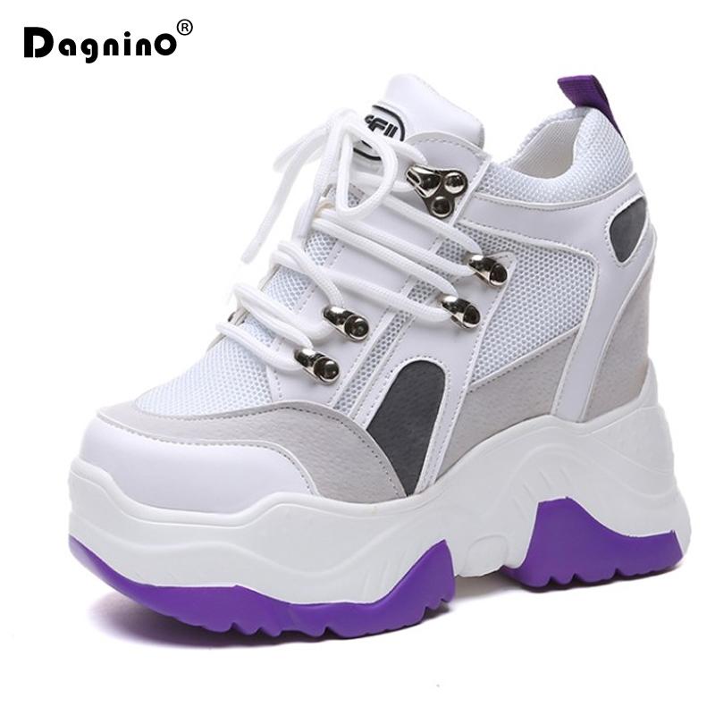 Dress Shoes DAGNINO Fashion High Heels Autumn 9cm Casual Wedge Women Height Increasing Platform Zapatillas Deportivas Mujer, Black 
Dress Shoes DAGNINO Fashion High Heels Autumn 9cm Casual Wedge Women Height Increasing Platform Zapatillas Deportivas Mujer, Black