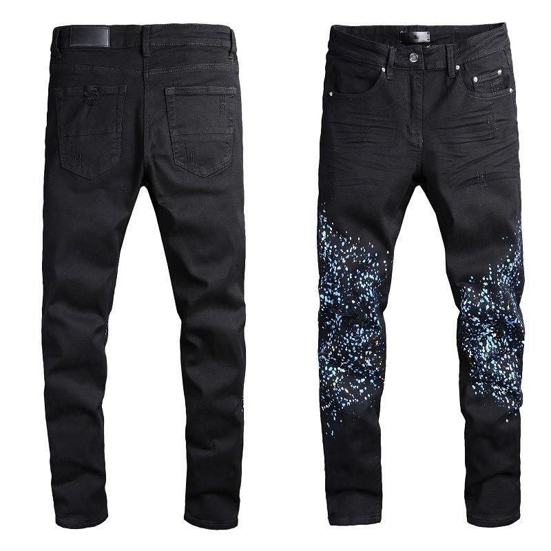 Pants High quality Mens jeans Distressed Motorcycle biker jean graffiti Rock Skinny Slim Ripped hole letter printing Denim pants jeans Oegfe, 822
Pants High quality Mens jeans Distressed Motorcycle biker jean graffiti Rock Skinny Slim Ripped hole letter printing Denim pants jeans Oegfe, 822
