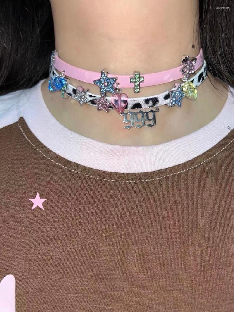Choker Harajuku Leather Star Pentagram Cross Love Rhinestone For Women Girl Sweet Charm Trend Necklace Aesthetic Y2k Jewelry
Choker Harajuku Leather Star Pentagram Cross Love Rhinestone For Women Girl Sweet Charm Trend Necklace Aesthetic Y2k Jewelry