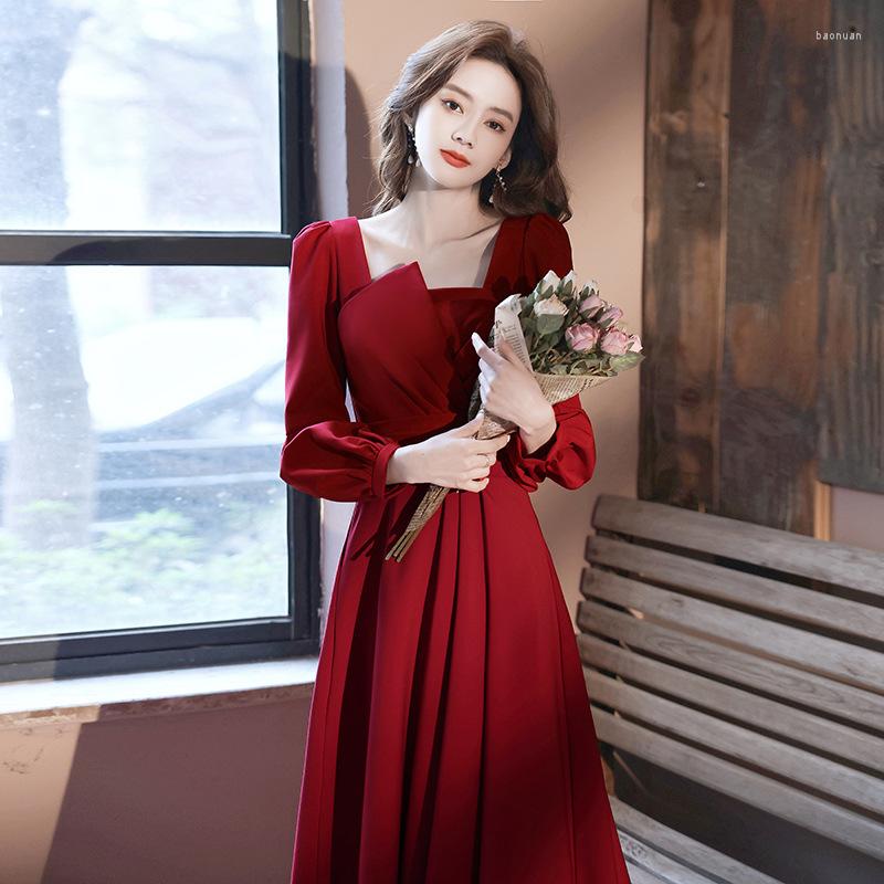 Ethnic Clothing Women Cheongsam Sexy Dress Asymmetrical Pleated Chinese Bridal Wedding Qipao Formal Party Dresses Gown Square Collar
Ethnic Clothing Women Cheongsam Sexy Dress Asymmetrical Pleated Chinese Bridal Wedding Qipao Formal Party Dresses Gown Square Collar