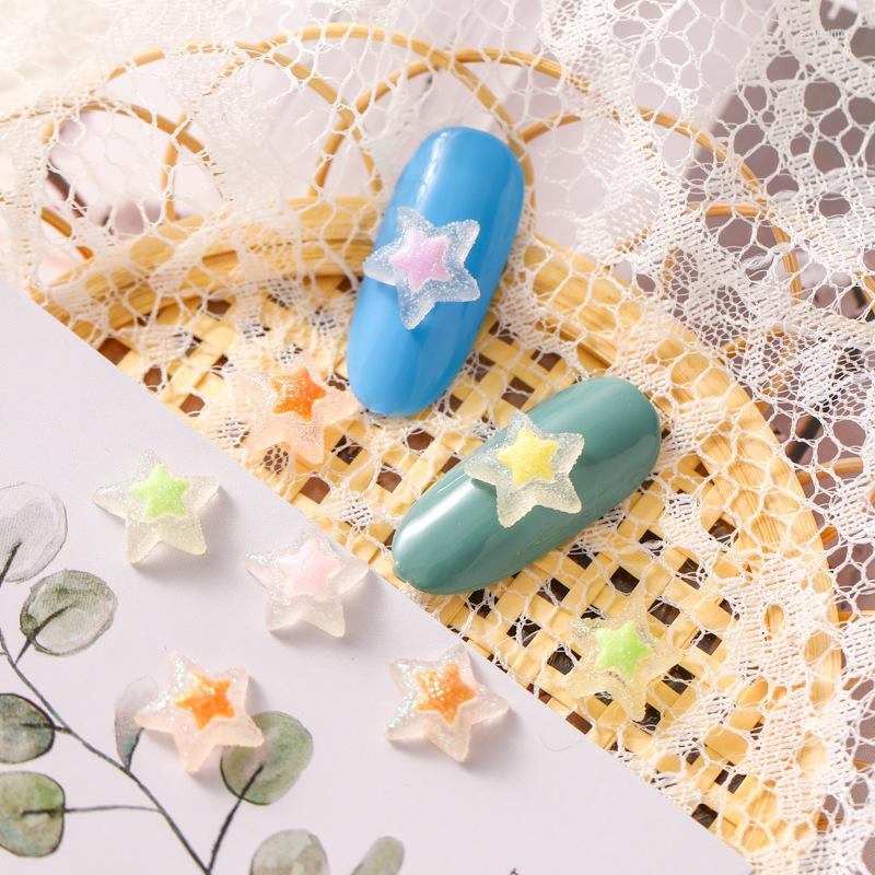 Nail Art Decorations 50Pcs Resin Charms Star Shaped Matte Colors Cute Design Large Rhinestones 3D Flatback Decals For Supplies
Nail Art Decorations 50Pcs Resin Charms Star Shaped Matte Colors Cute Design Large Rhinestones 3D Flatback Decals For Supplies