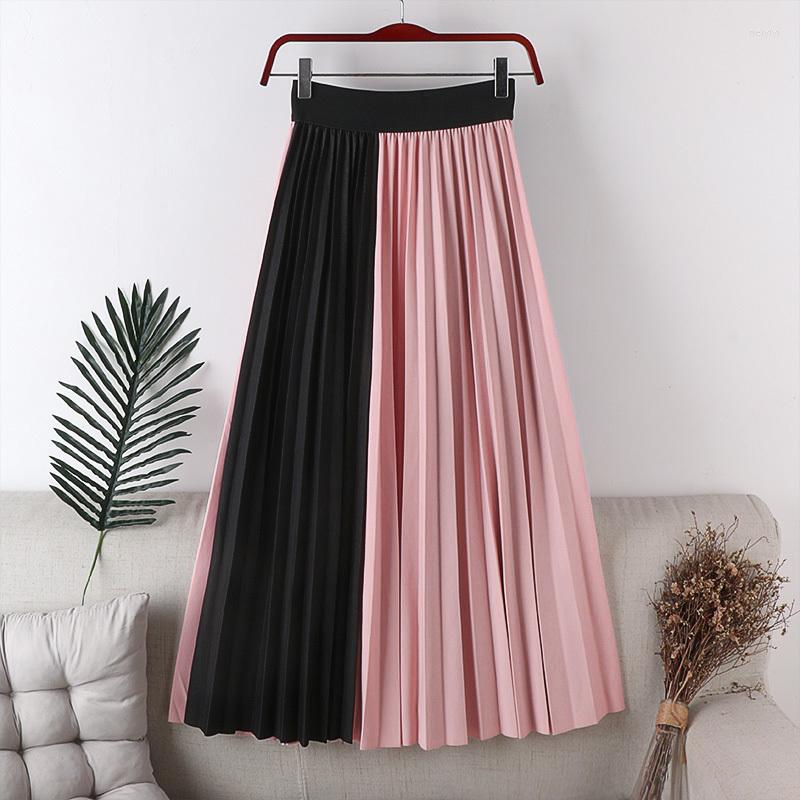Skirts Pleated Womens Spring Autumn Vintage High Waist Patchwork Long 2023 Fashion Female Midi Skirt Mujer Faldas, Blue
Skirts Pleated Womens Spring Autumn Vintage High Waist Patchwork Long 2023 Fashion Female Midi Skirt Mujer Faldas, Blue