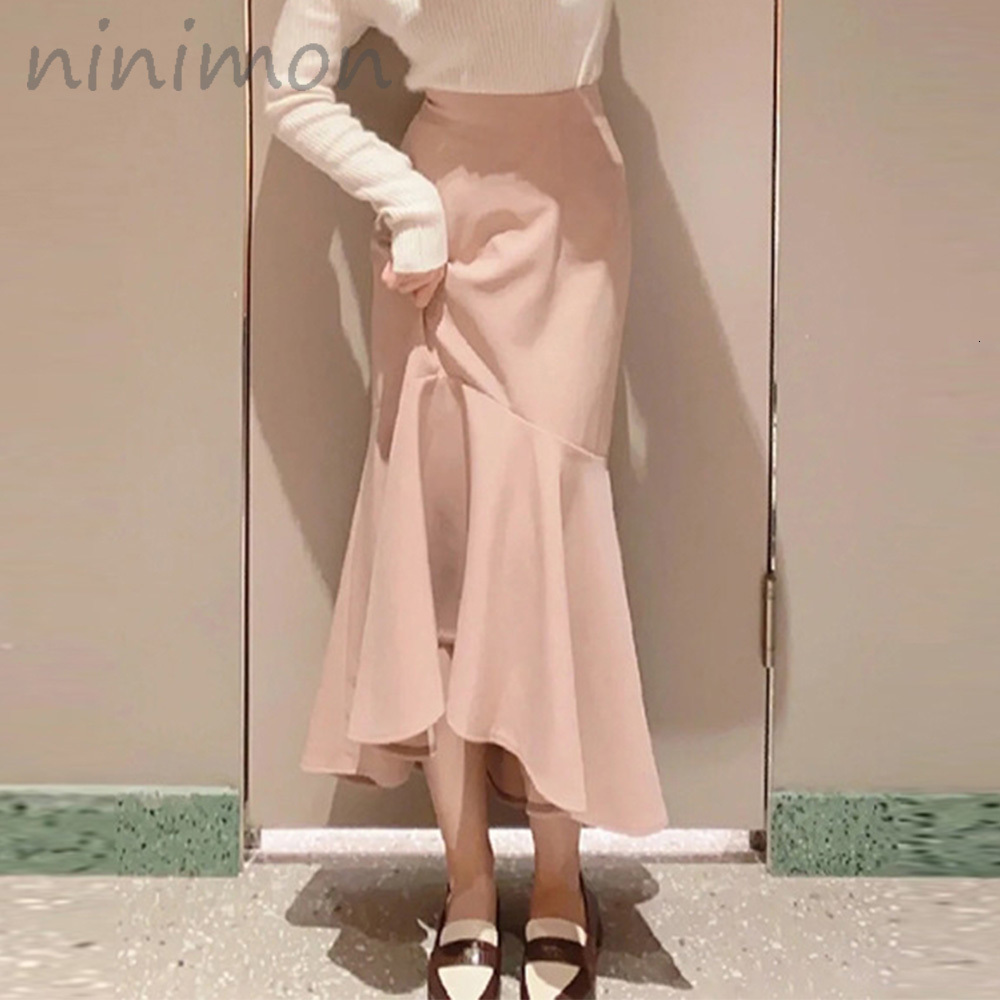 Skirts NINIMON Asymmetrical Mermaid Skirt Irregular High Waist Womens Midi Long Fishtail Skirts Office Elegant Slim Package Hip Skirts 230313, Pink beige
Skirts NINIMON Asymmetrical Mermaid Skirt Irregular High Waist Womens Midi Long Fishtail Skirts Office Elegant Slim Package Hip Skirts 230313, Pink beige