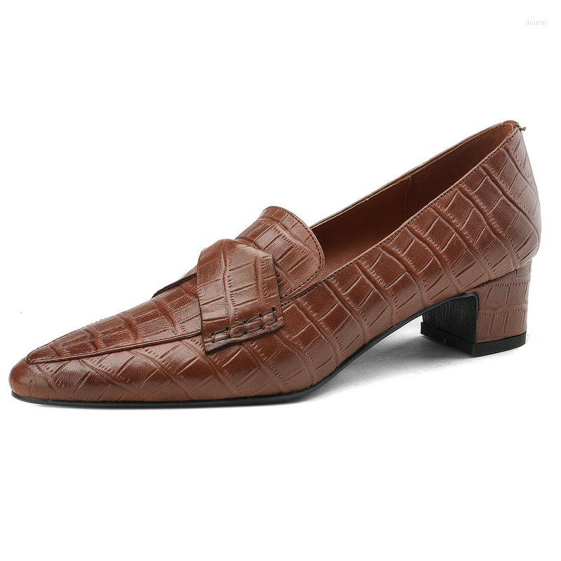 Dress Shoes 2023 Classic Women Pumps Spring Autumn Mature Office Ladies Casual Thick Heels Genuine Leather Woman, Black 
Dress Shoes 2023 Classic Women Pumps Spring Autumn Mature Office Ladies Casual Thick Heels Genuine Leather Woman, Black
