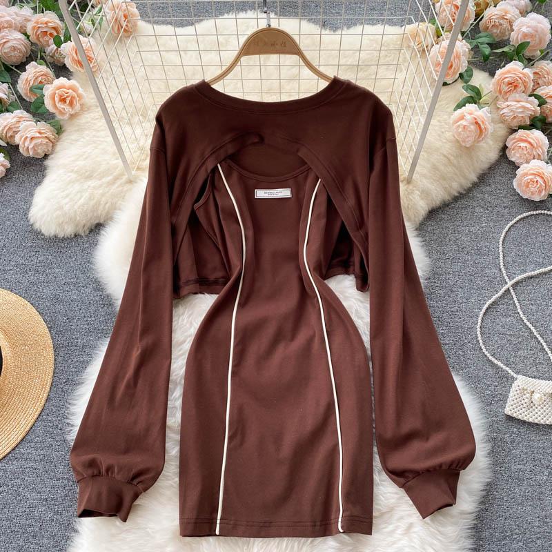 Casual Dresses ZCWXM Breathable Two Piece Set T Shirt Dress Women Designer Sweatshirt Long Sleeve Female Streeetwear Autumn, Black
Casual Dresses ZCWXM Breathable Two Piece Set T Shirt Dress Women Designer Sweatshirt Long Sleeve Female Streeetwear Autumn, Black