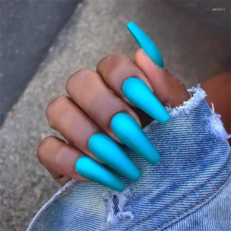 False Nails 24 Pieces Of Solid Color Matte Extra Long Ballet Coffin Fake Press Nail Art Detachable Full Cover Artificial, 02
False Nails 24 Pieces Of Solid Color Matte Extra Long Ballet Coffin Fake Press Nail Art Detachable Full Cover Artificial, 02