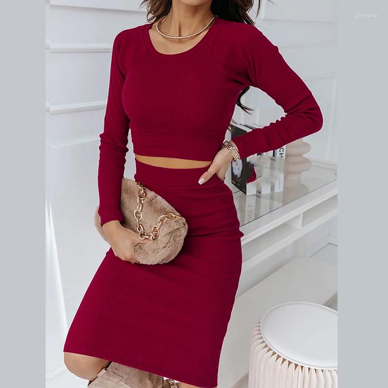 Women' Tracksuits Fashion O-neck Crop Pullover Tops And Skinny Skirt Suit Women Casual Long Sleeve Solid 2Pc Outfits Office Elegant Slim, 03 green
Women' Tracksuits Fashion O-neck Crop Pullover Tops And Skinny Skirt Suit Women Casual Long Sleeve Solid 2Pc Outfits Office Elegant Slim, 03 green