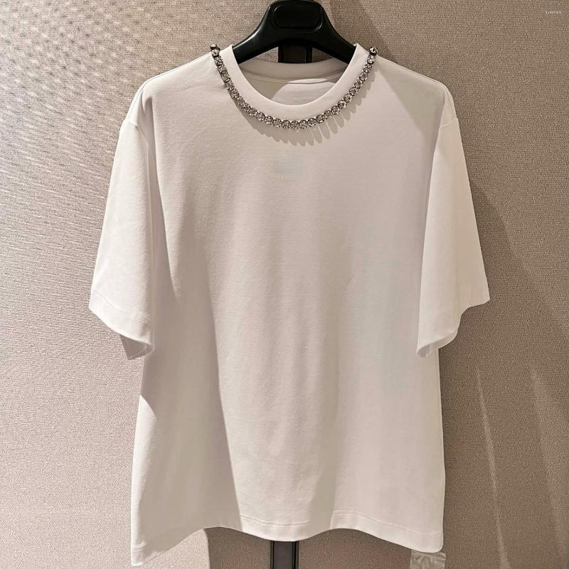 Women's T Shirts Top Quality 2023 Fashion Runway Designer Luxury Women's T-shirt White With Chain For Ladies, Beige
Women's T Shirts Top Quality 2023 Fashion Runway Designer Luxury Women's T-shirt White With Chain For Ladies, Beige