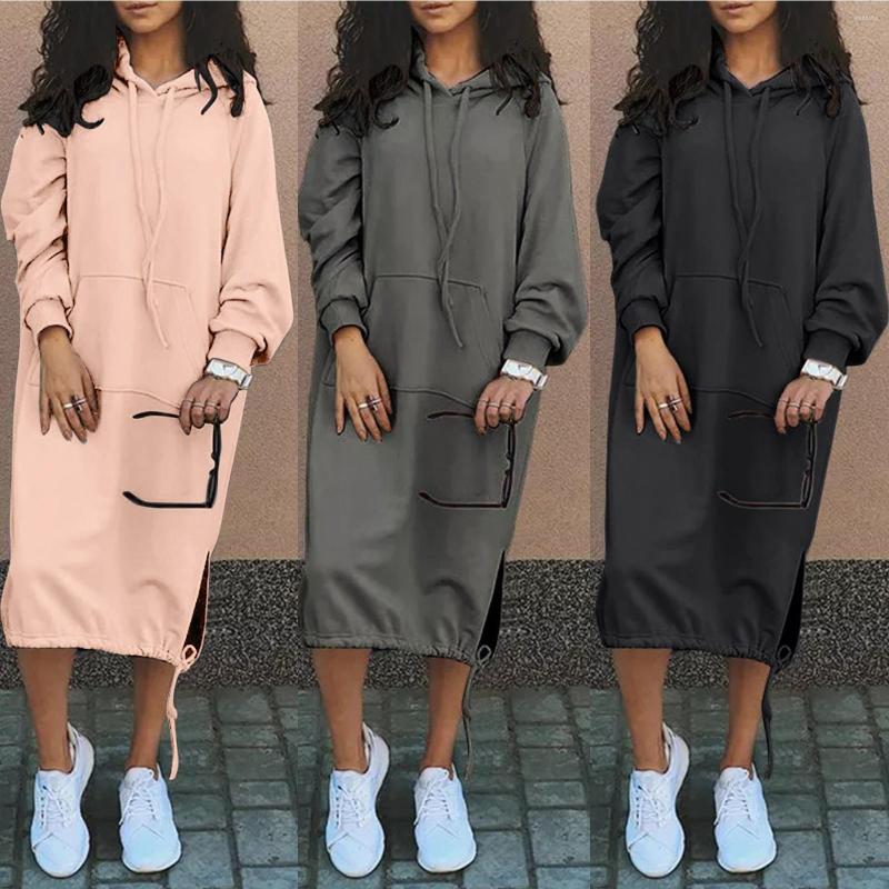 Casual Dresses Autumn 2023 Long Hooded Sweatshirts Dress Women Solid Sleeve Maxi Winter Clothes Warmer Vestidos Robe Femme, Black
Casual Dresses Autumn 2023 Long Hooded Sweatshirts Dress Women Solid Sleeve Maxi Winter Clothes Warmer Vestidos Robe Femme, Black