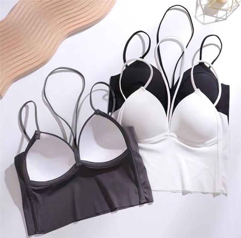 Women's Tanks Summer Padded Camis Crop Top Women Deep V Neck Tube Tops Female Halter Soft Intimates, White
Women's Tanks Summer Padded Camis Crop Top Women Deep V Neck Tube Tops Female Halter Soft Intimates, White