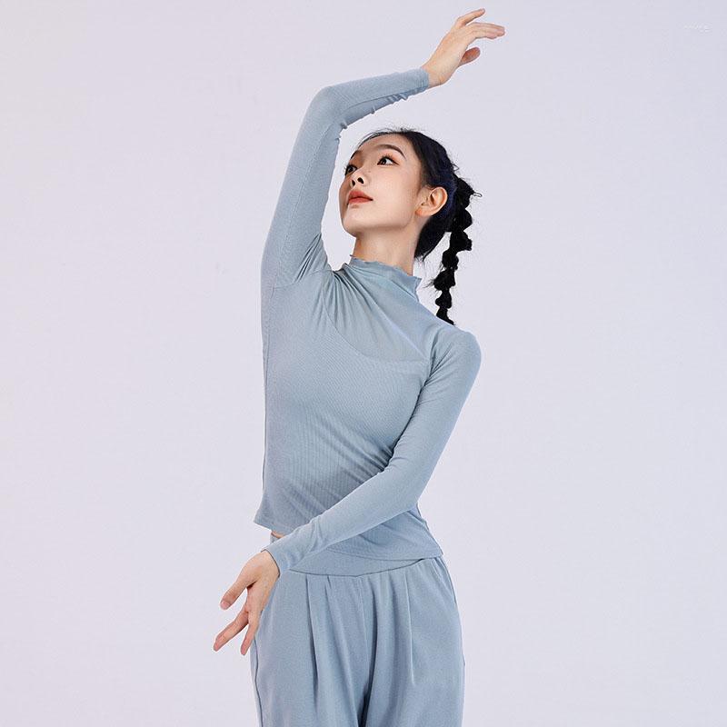 Stage Wear Modern Sexy Fashion Women Ballet Top Latin Dance Costumes Cotton Long Sleeves High Elastic Blouse Training, Green
Stage Wear Modern Sexy Fashion Women Ballet Top Latin Dance Costumes Cotton Long Sleeves High Elastic Blouse Training, Green
