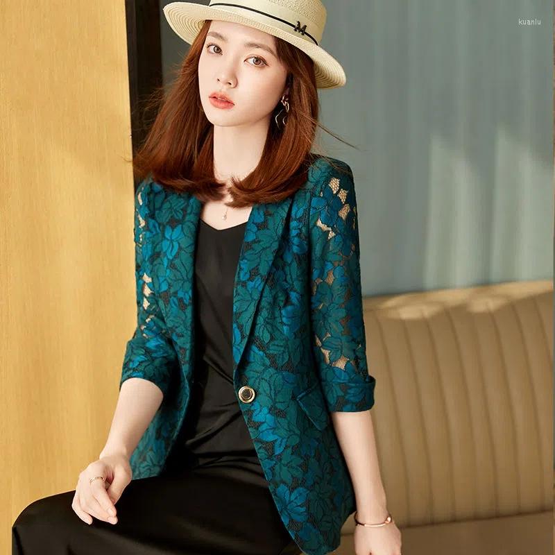 Women's Suits Women's Blazer Jacket Korean 2023 Spring Summer Slim Lace Hollow Printing Suit Ladies Elegant Thin Blazers Women Coat, Blue
Women's Suits Women's Blazer Jacket Korean 2023 Spring Summer Slim Lace Hollow Printing Suit Ladies Elegant Thin Blazers Women Coat, Blue