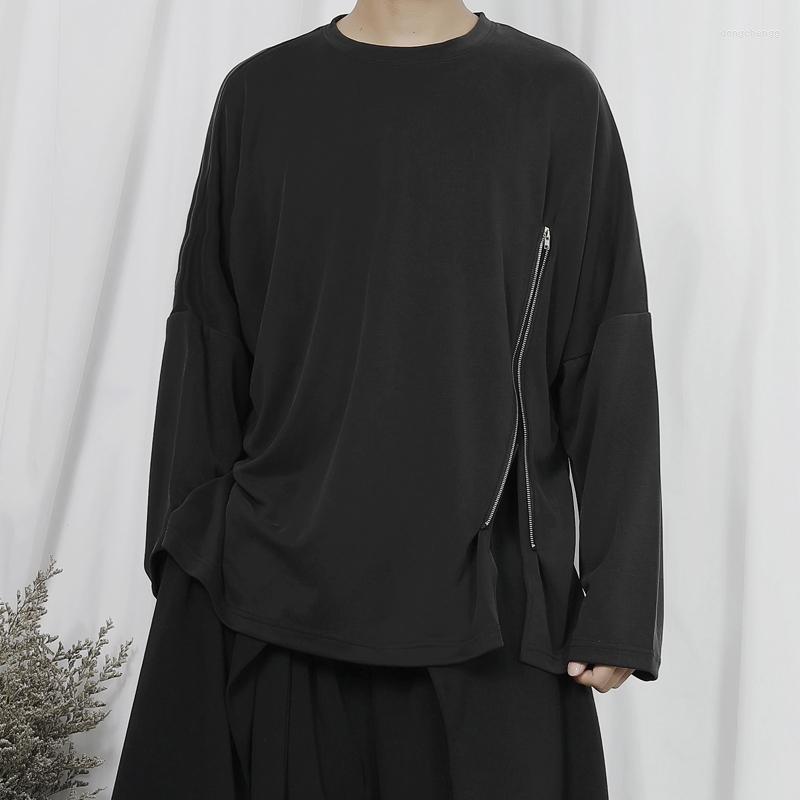 Men' T Shirts Men' Long Sleeve T-Shirt Black Casual Spring And Autumn Zipper Split Design Large Loose Fashion
Men' T Shirts Men' Long Sleeve T-Shirt Black Casual Spring And Autumn Zipper Split Design Large Loose Fashion