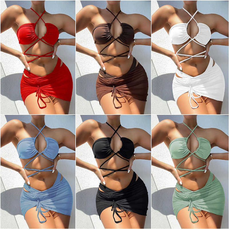 Monokinis Designer Luxury 2023 New Sexy Swimsuit Cross Three Piece Set Split Mesh Bikini Swimsuit Women Bikini, Coffee
Monokinis Designer Luxury 2023 New Sexy Swimsuit Cross Three Piece Set Split Mesh Bikini Swimsuit Women Bikini, Coffee