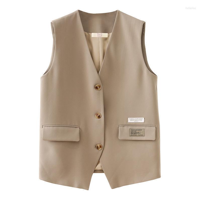 Women' Vests Fashion Suit Vest Women' 2023 Spring Autumn Thin Loose British Style Casual Sleeveless Blazer Waistcoat Jacket Women, Khaki
Women' Vests Fashion Suit Vest Women' 2023 Spring Autumn Thin Loose British Style Casual Sleeveless Blazer Waistcoat Jacket Women, Khaki