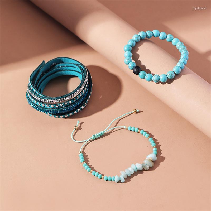 Charm Bracelets Multi Layers Fashion Women Bohemia Natural Stone Beads PU Leather Crystals Female Boho Bracelet Set Jewelry
Charm Bracelets Multi Layers Fashion Women Bohemia Natural Stone Beads PU Leather Crystals Female Boho Bracelet Set Jewelry