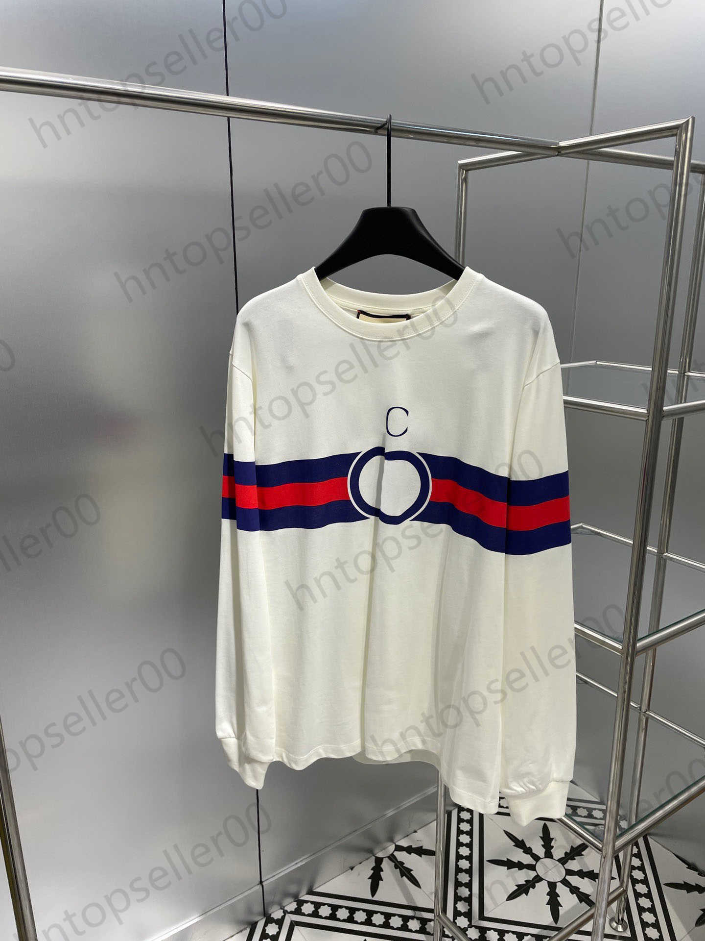Womens Designer Clothes T Shirts Fashion Casual Loose Early Spring Double G Cotton Long-sleeved T-shirt Interlocking Ribbon Print Design Knitted Cotton Fabric
Womens Designer Clothes T Shirts Fashion Casual Loose Early Spring Double G Cotton Long-sleeved T-shirt Interlocking Ribbon Print Design Knitted Cotton Fabric