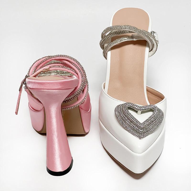 Sandals Ankle Lace Up For Women Rhinestone Bling Fashion Sexy Strange Heel 2023 Spring Heart-shaped Evening Night Wedding Shoes, White
Sandals Ankle Lace Up For Women Rhinestone Bling Fashion Sexy Strange Heel 2023 Spring Heart-shaped Evening Night Wedding Shoes, White
