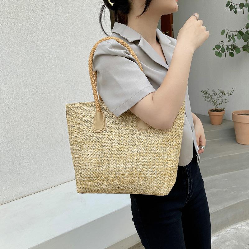 Evening Bags Casual Straw Bag For Women 2023 Big Capacity Basket Beach Holiday Style Woven Crochet Shoulder Shopping Fashion Handbag, Khaki
Evening Bags Casual Straw Bag For Women 2023 Big Capacity Basket Beach Holiday Style Woven Crochet Shoulder Shopping Fashion Handbag, Khaki