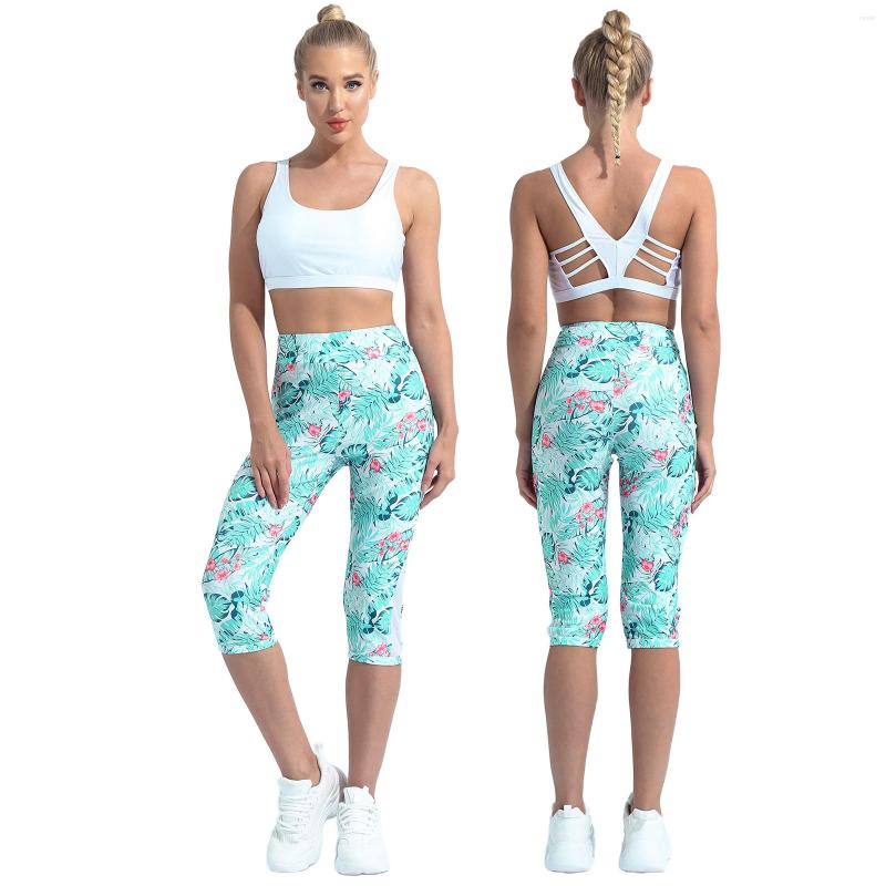 Stage Wear Women Sports Tracksuits Workout Gym Floral Print Suit Yoga Outfit Round Neck Sleeveless Racer Back Vest With Cropped Leggings, Black
Stage Wear Women Sports Tracksuits Workout Gym Floral Print Suit Yoga Outfit Round Neck Sleeveless Racer Back Vest With Cropped Leggings, Black