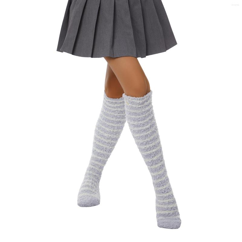 Sports Socks Women Winter Stockings Fluffy Coral Fleece Stripes Knee-High For Home Sleeping Christmas 's, Beige
Sports Socks Women Winter Stockings Fluffy Coral Fleece Stripes Knee-High For Home Sleeping Christmas 's, Beige