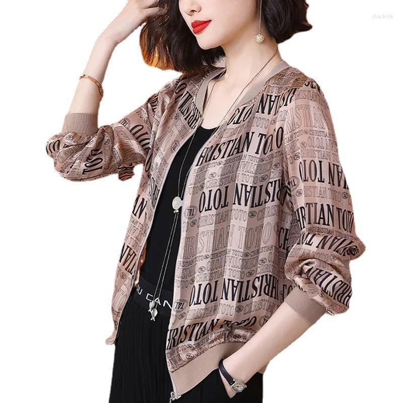 Women's Jackets Size -5XL Women Chiffon Letters Printing Jacket Spring Summer Thin Coat Female Long Sleeve Tops Woman Flimsy Clothes, Khaki
Women's Jackets Size -5XL Women Chiffon Letters Printing Jacket Spring Summer Thin Coat Female Long Sleeve Tops Woman Flimsy Clothes, Khaki