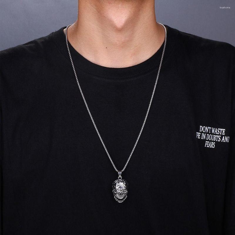 Pendant Necklaces Gothic Retro Necklace For Men Gold Silver Color Punk Rapper Skeleton Boyfriend Jewelry Gift
Pendant Necklaces Gothic Retro Necklace For Men Gold Silver Color Punk Rapper Skeleton Boyfriend Jewelry Gift