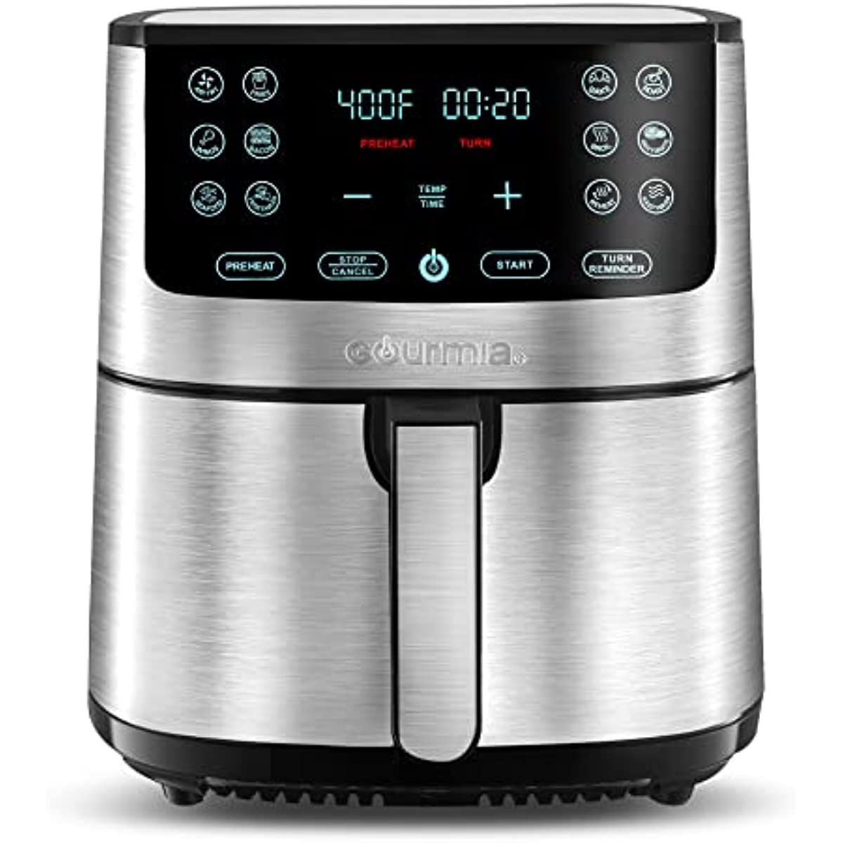 Gourmia Air Fryer Oven Digital Display 8 Quart Large AirFryer Cooker 12 Touch Cooking Presets, XL Air Fryer Basket 1700w Power Multifunction GAF838
Gourmia Air Fryer Oven Digital Display 8 Quart Large AirFryer Cooker 12 Touch Cooking Presets, XL Air Fryer Basket 1700w Power Multifunction GAF838