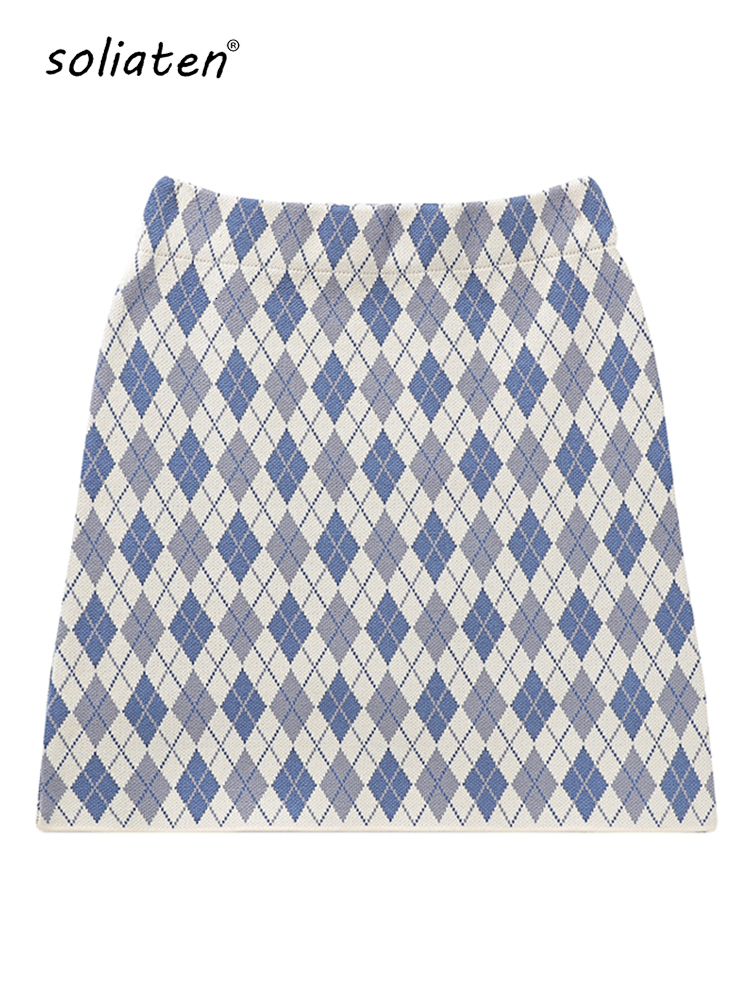 Skirts Vintage Rhombus Plaid Knitting Mini Skirt 2023 Fashion Women High Waist Bodycon One Step Sweater Skirt Jacquard B007 230313, Auburn
Skirts Vintage Rhombus Plaid Knitting Mini Skirt 2023 Fashion Women High Waist Bodycon One Step Sweater Skirt Jacquard B007 230313, Auburn