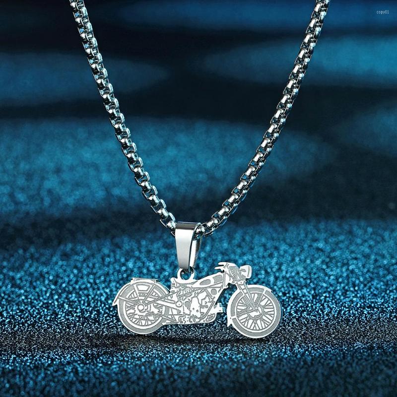 Pendant Necklaces Simple Punk Stainless Steel Motorcycle Charm Necklace For Man Women Dainty Neck Chain Rock Biker Jewelry His Gift
Pendant Necklaces Simple Punk Stainless Steel Motorcycle Charm Necklace For Man Women Dainty Neck Chain Rock Biker Jewelry His Gift