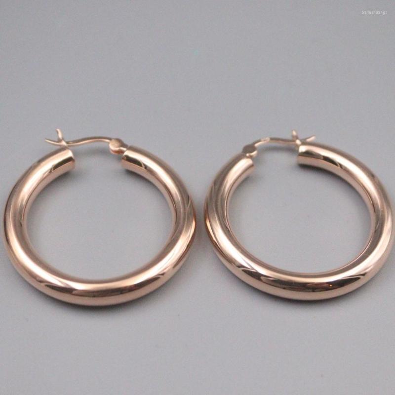 Hoop Earrings Real Pure S925 Sterling Silver Rose Gold Color Glossy Round Bar Circle
Hoop Earrings Real Pure S925 Sterling Silver Rose Gold Color Glossy Round Bar Circle
