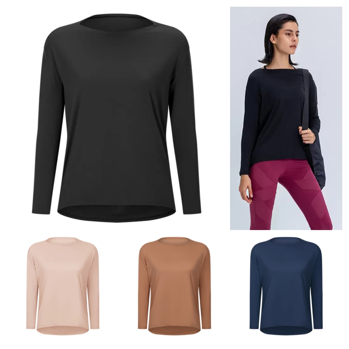 l-88 Long Sleeve Shirt Women Yoga Sports Tops Fitness Shirts Bum-Covering Length Sweatshirts Super Soft Relaxed Fit Spring Top Tee for On t z5dN#, Black
l-88 Long Sleeve Shirt Women Yoga Sports Tops Fitness Shirts Bum-Covering Length Sweatshirts Super Soft Relaxed Fit Spring Top Tee for On t z5dN#, Black