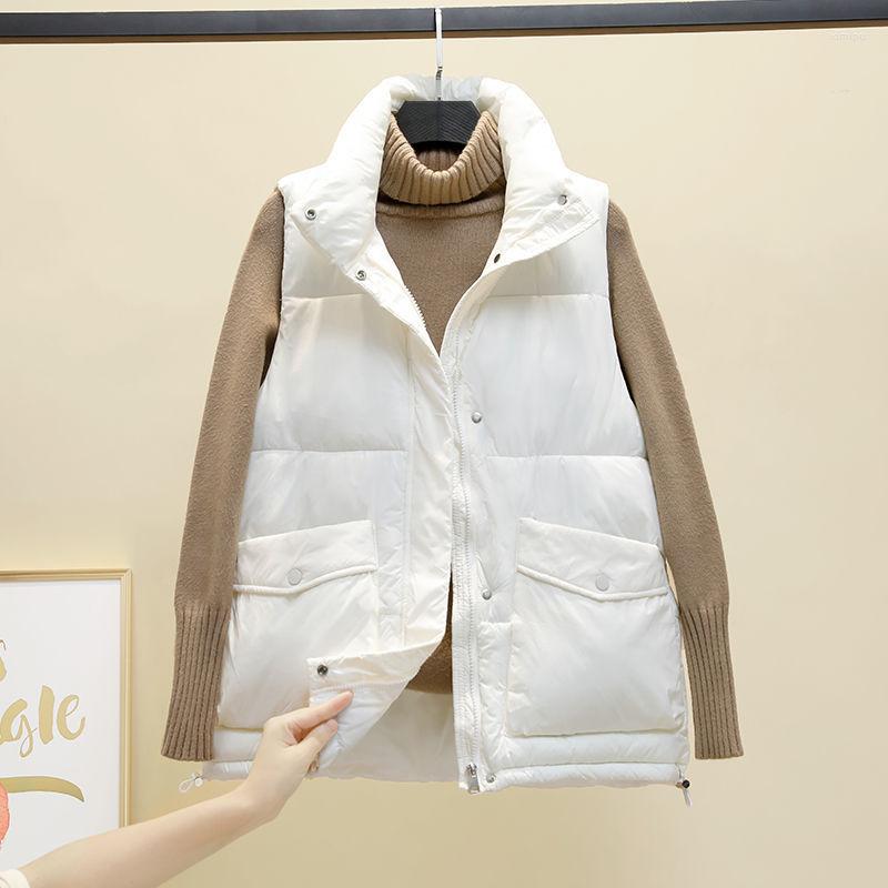 Women's Vests 2023 Autumn Winter Down Cotton Vest Jacket Female Parkas Student Korean Sleeveless Casual Outwear Women's Waistcoat Coats, White
Women's Vests 2023 Autumn Winter Down Cotton Vest Jacket Female Parkas Student Korean Sleeveless Casual Outwear Women's Waistcoat Coats, White