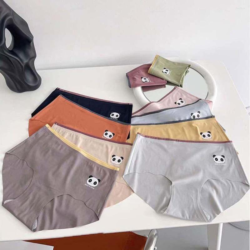 Women's Panties 1Pc Cartoon Panda Ice Silk Seamless Underwear Summer Comfortable Breathable Quick-drying Sport
Women's Panties 1Pc Cartoon Panda Ice Silk Seamless Underwear Summer Comfortable Breathable Quick-drying Sport