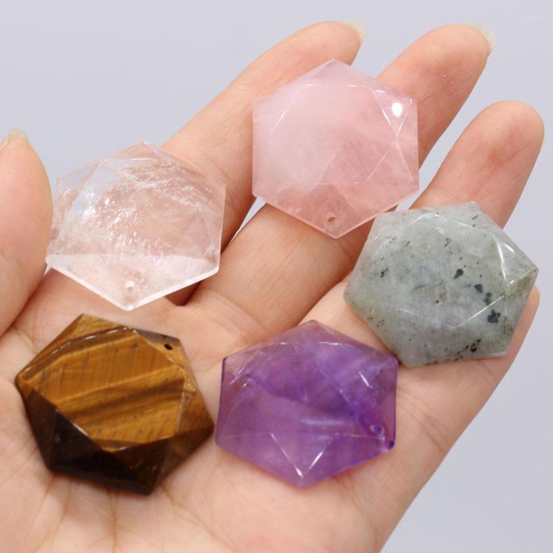 Pendant Necklaces 1pcs Natural Stone Hexagon Tiger Eye Clear Quartzs Amethysts For Necklace Earring Jewelry Making Women Gift Size 28x31mm
Pendant Necklaces 1pcs Natural Stone Hexagon Tiger Eye Clear Quartzs Amethysts For Necklace Earring Jewelry Making Women Gift Size 28x31mm