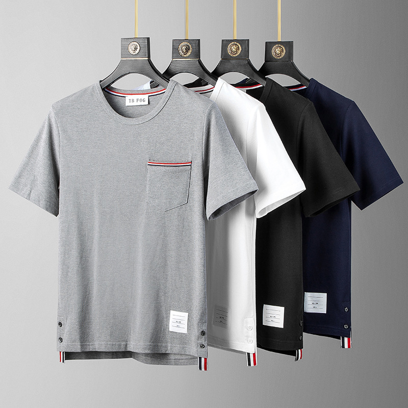 Men's T-Shirts TB FOG brand half-sleeve four-bar men's striped cotton summer round neck short-sleeved T-shirt casual trend couple wear 230313, Navy blue
Men's T-Shirts TB FOG brand half-sleeve four-bar men's striped cotton summer round neck short-sleeved T-shirt casual trend couple wear 230313, Navy blue