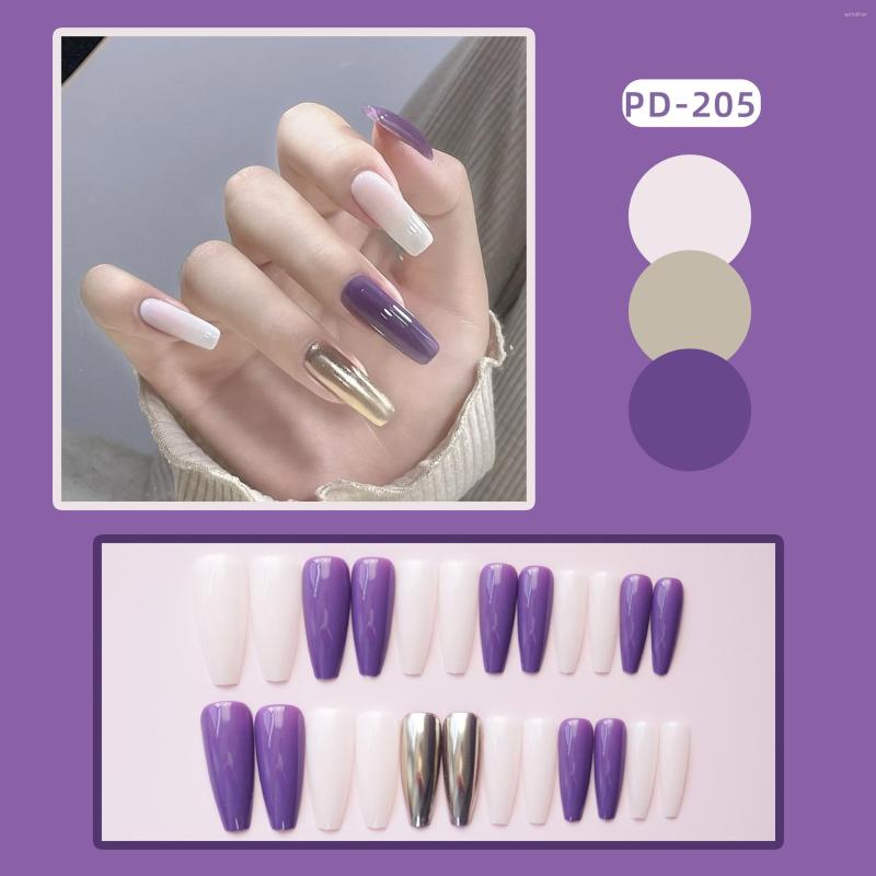 False Nails Purple Pretty Aurora Powder Fake Matte Glitter Fashion Nail Art Reusable Solid Color Press On French Ballerina, Mj-1625
False Nails Purple Pretty Aurora Powder Fake Matte Glitter Fashion Nail Art Reusable Solid Color Press On French Ballerina, Mj-1625