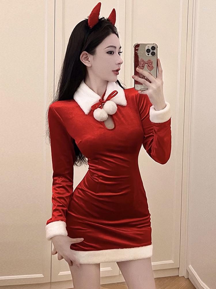 Casual Dresses Autumn Winter Velvet Women Evening Dress Chic Red Sweet Vintage Sexy Bodycon Mini Party Christmas Femme Mujer Vestidos
Casual Dresses Autumn Winter Velvet Women Evening Dress Chic Red Sweet Vintage Sexy Bodycon Mini Party Christmas Femme Mujer Vestidos