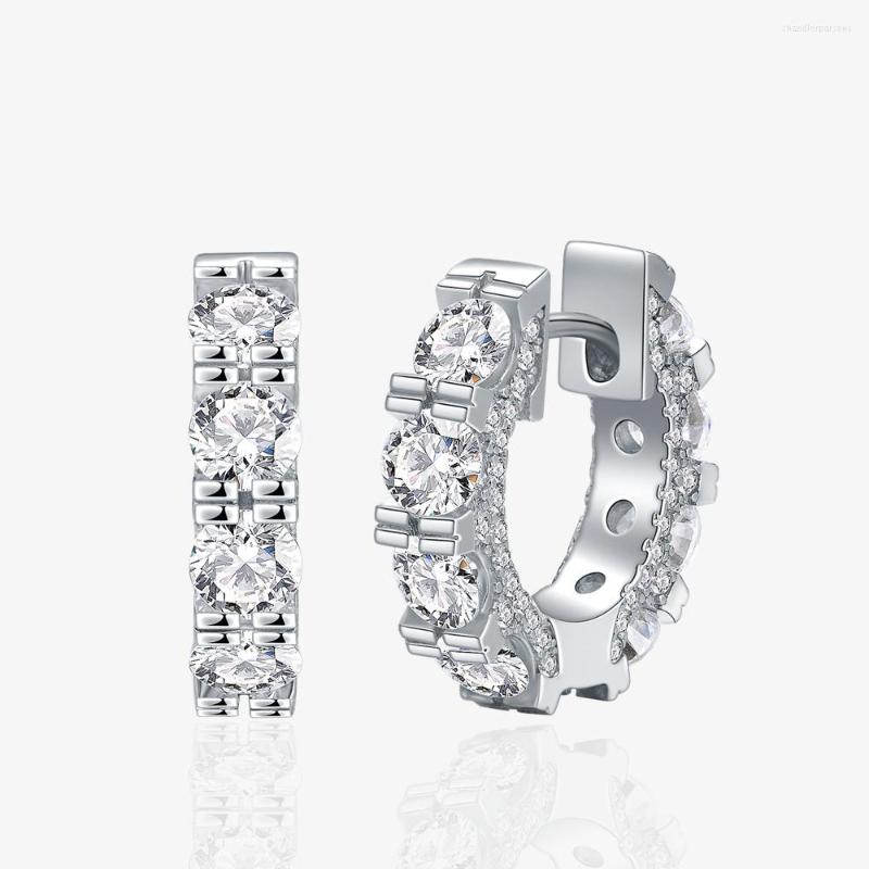 Hoop Earrings LOKWAN Sterling Silver Plated 18k Inlaid Moissanite High Carbon Diamond Women Exquisite Luxury Jewelry Wholesale
Hoop Earrings LOKWAN Sterling Silver Plated 18k Inlaid Moissanite High Carbon Diamond Women Exquisite Luxury Jewelry Wholesale