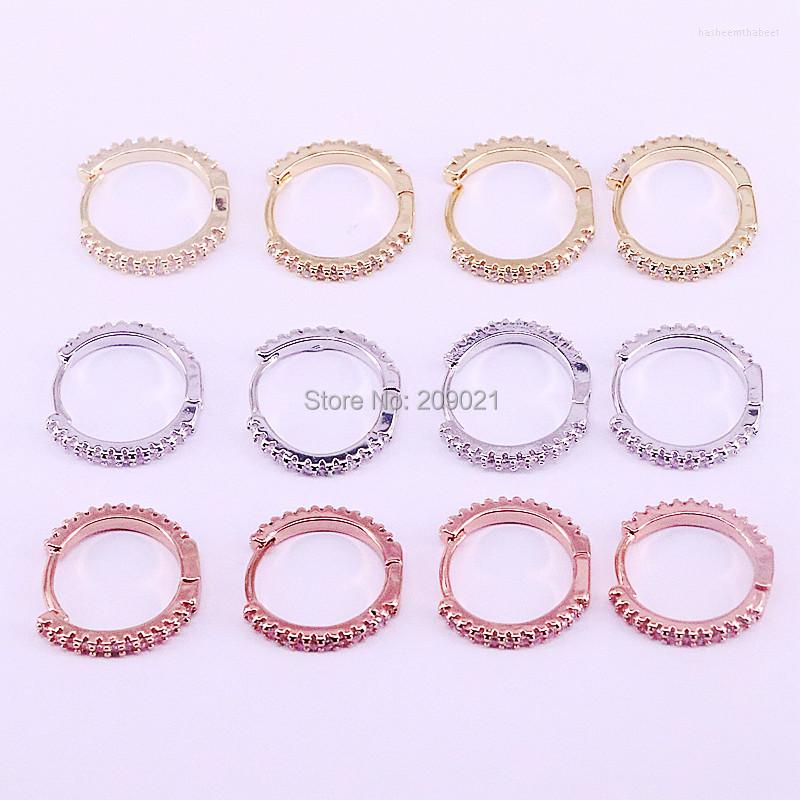 Hoop Earrings 10Pairs 14mm Gold/Rose Gold Color Clear White CZ Zircon Pave Simple Jewelry For Woman Girl
Hoop Earrings 10Pairs 14mm Gold/Rose Gold Color Clear White CZ Zircon Pave Simple Jewelry For Woman Girl