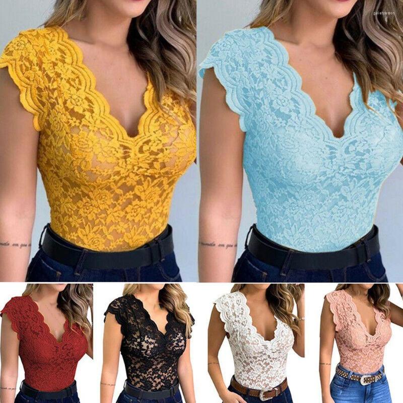 Women's Tanks Fashion Sleeveless Casual Hollow Women's Tops T-shirt Blouse Lace Crochet, White