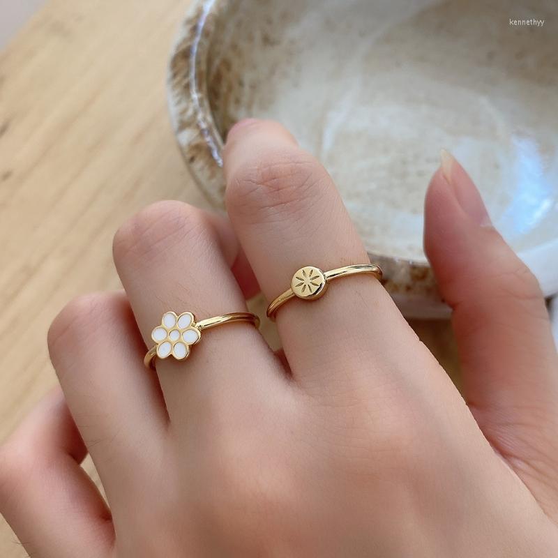 Wedding Rings Real Solid 925 Sterling Silver Ring Smile Thin Flower Jewelry Engagement For Women
Wedding Rings Real Solid 925 Sterling Silver Ring Smile Thin Flower Jewelry Engagement For Women