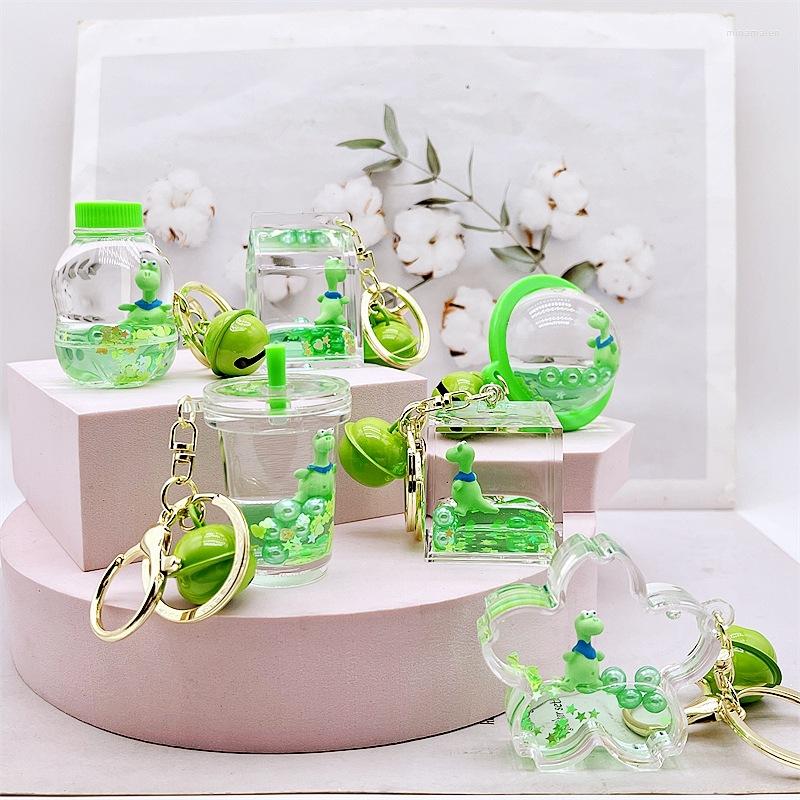 Keychains Dinosaur Oil Lovely Key Buckle Quicksand Bottle Liquid Schoolbag Couple Chain Small Ornaments Pieces
Keychains Dinosaur Oil Lovely Key Buckle Quicksand Bottle Liquid Schoolbag Couple Chain Small Ornaments Pieces