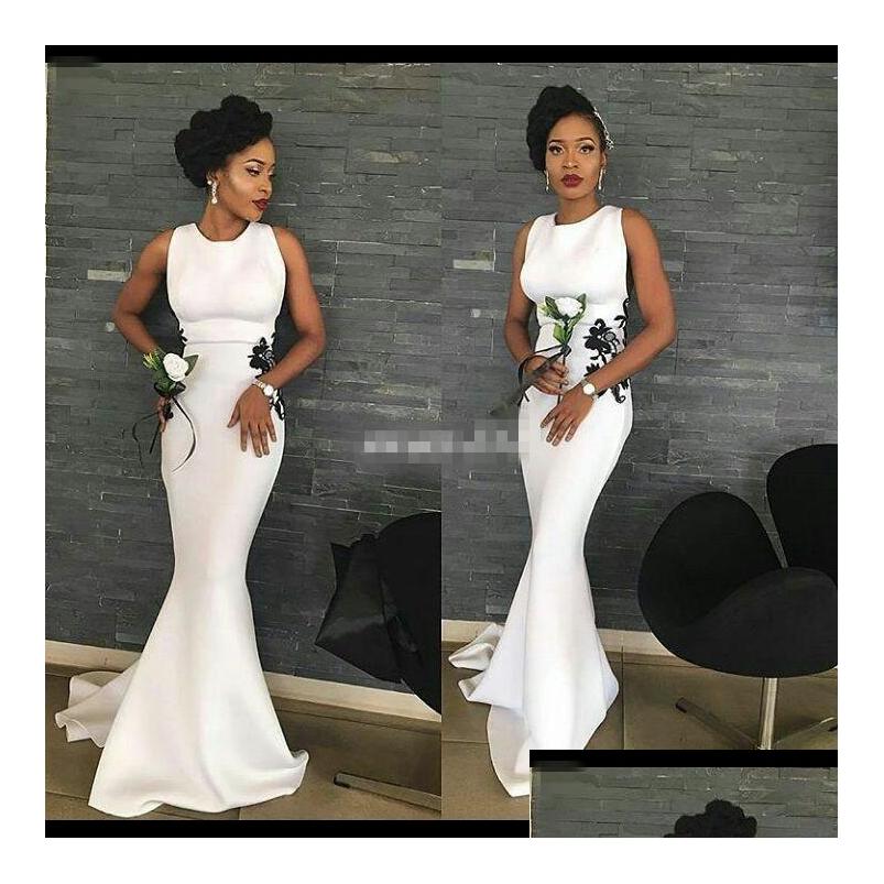 Bridesmaid Dress African Black And White Long Dresses Bow Lace Mermaid Satin Women Guest Evening Gowns Maid Of Honor C97 Dro Dh8O5
Bridesmaid Dress African Black And White Long Dresses Bow Lace Mermaid Satin Women Guest Evening Gowns Maid Of Honor C97 Dro Dh8O5