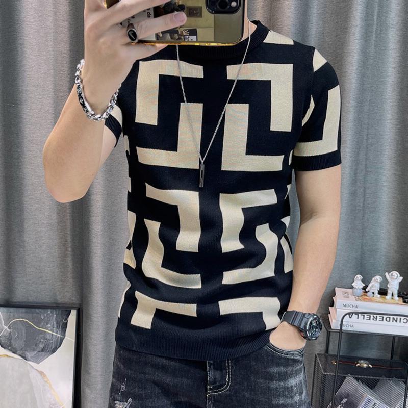T Shirts Men's T-Shirts 3 Color Short Sleeve Knitting T-Shirt Men Slim Streetwear Contrast T Shirt Tee Homme Social Club Outfits Itdj, Brown 105
T Shirts Men's T-Shirts 3 Color Short Sleeve Knitting T-Shirt Men Slim Streetwear Contrast T Shirt Tee Homme Social Club Outfits Itdj, Brown 105