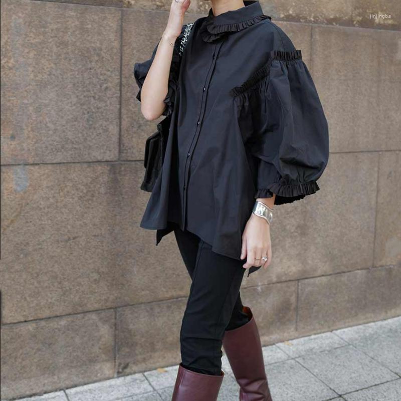 Women' Blouses Kuzuwata Japanese Blusas Mujer De Moda 2023 Turn Down Collar Solid Color Three Quarter Sleeve Shirts Single-breasted, Black
Women' Blouses Kuzuwata Japanese Blusas Mujer De Moda 2023 Turn Down Collar Solid Color Three Quarter Sleeve Shirts Single-breasted, Black
