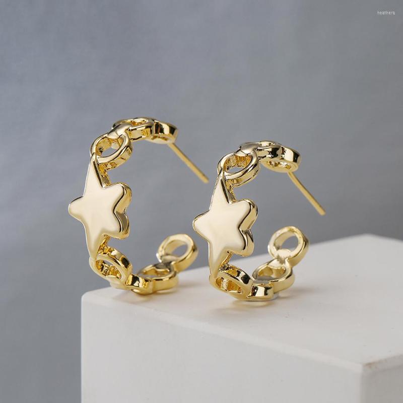 Hoop Earrings Mafisar Fashion Link Chain Star Circle Round Gold Metal Simple Korean For Women Trendy Jewelry Gift
Hoop Earrings Mafisar Fashion Link Chain Star Circle Round Gold Metal Simple Korean For Women Trendy Jewelry Gift