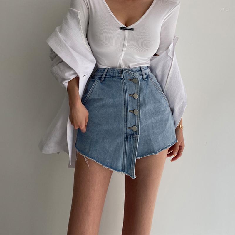 Women' Shorts Retro Single-Breasted Irregular Short Skirts Women Clothing Summer High Waist Slim Blue Jeans Female Fashion Pants Ropa
Women' Shorts Retro Single-Breasted Irregular Short Skirts Women Clothing Summer High Waist Slim Blue Jeans Female Fashion Pants Ropa